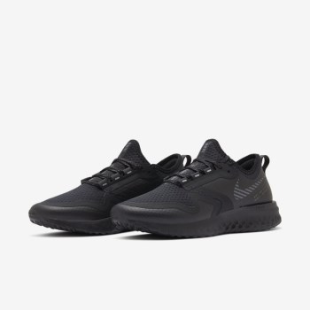 Nike Odyssey React Shield 2 - Női Futócipő - Fekete/Metal Titán/Fekete